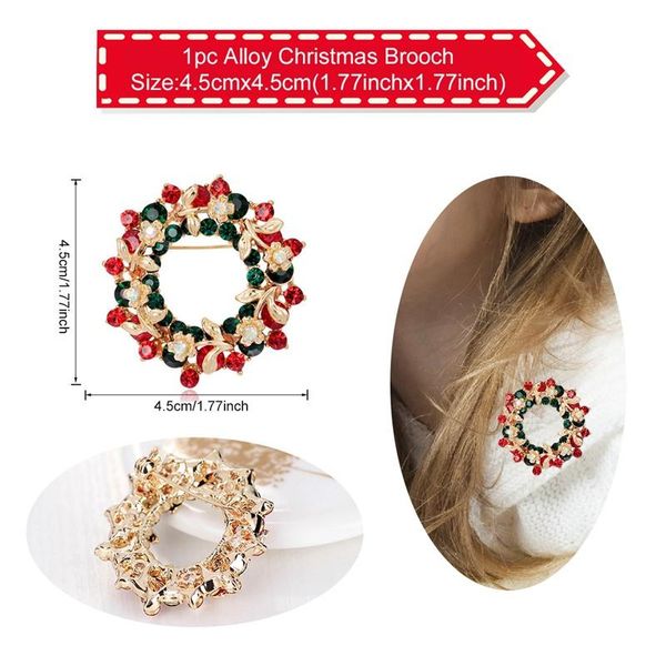 

рождественская брошь для женщин санта древо счастливого рождества украшения для дома 2019 natal navidad рождественский подарок с новым годом