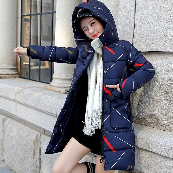 

women suit winter cotton women's long section slim cotton jacket korean the thick down coat jacket women's clothing1, Tan;black