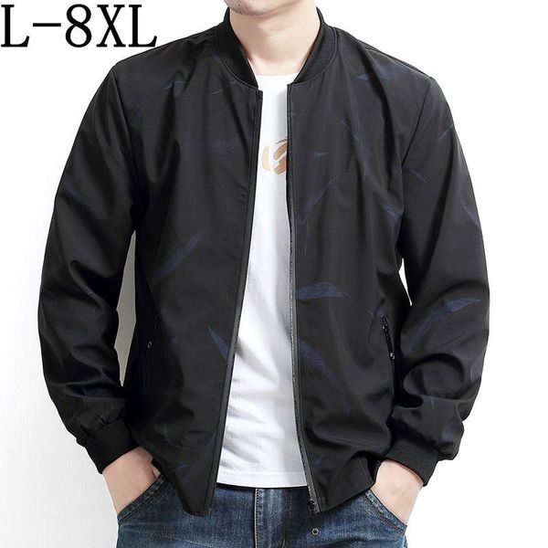 

bomber size 8xl 7xl 6xl bomber jacket men 2020 new autumn mens jacket sportswear fashion casual mens jackets coats outwear windbreaker, Black;brown