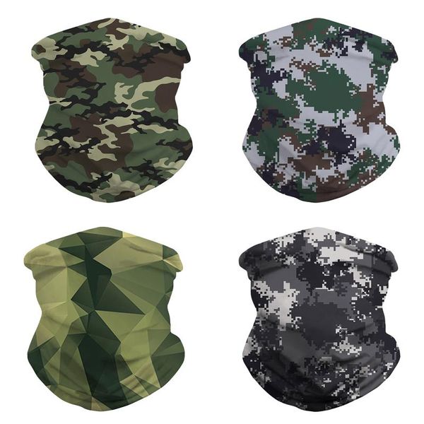 

hats, scarves & gloves sets camping hiking cycling sports bandana outdoor camouflage headscarves headwear men women scarf neck tube magic, Blue;gray