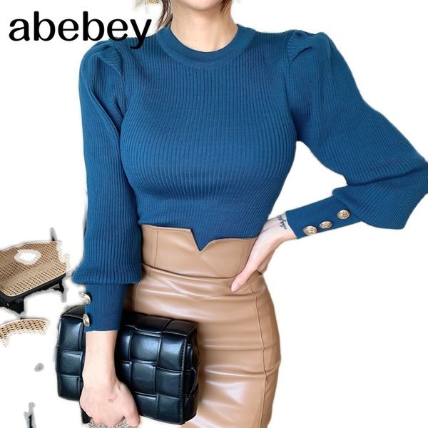 

women fall long sleeve office lady knitted sweaters clothes jumper cropped h1211, White;black