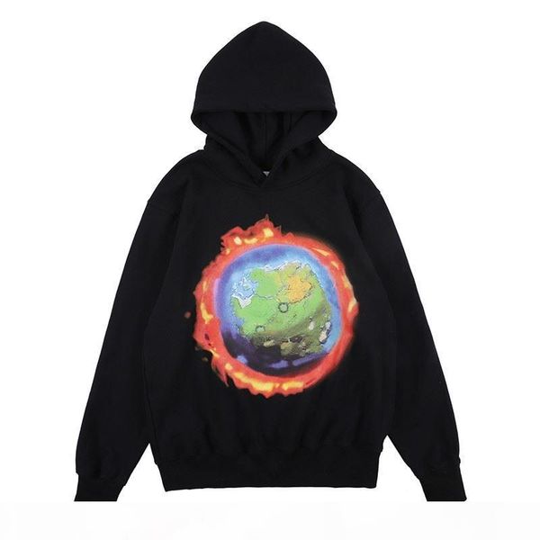 

rapper world hoodie hip hop men women casual long sleeve earth on fire mens pullover sweatshirt s-xl, Black