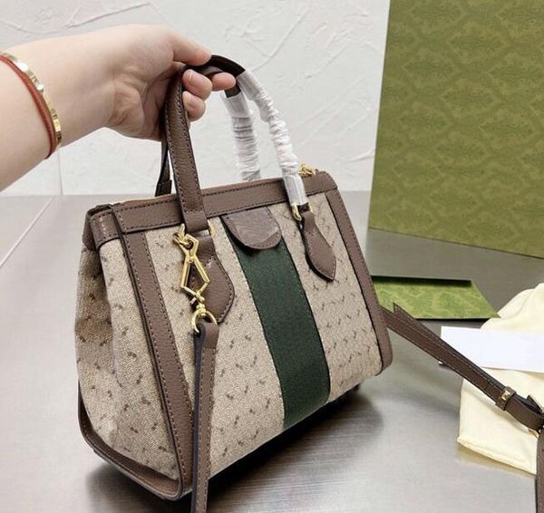 Frauen klassische Handtasche Einkaufstasche Crossbody Bags Mode Handtaschen Geldbörse hohe Quanlität gestreiftes Gurtband große Kapazitäten im abnehmbaren Gürtel Reißverschluss