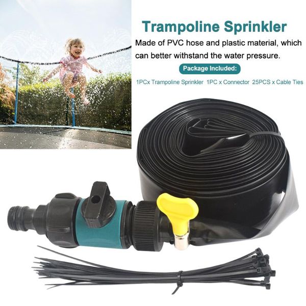 

watering equipments water toys quick install backyard outdoor cooling misting trampoline sprinkler garden durable kids adults summer games s