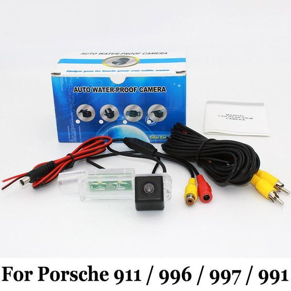 

car rear view camera for 911 996 997 991 / rca aux wired or wireless / hd ccd night vision backing camera1