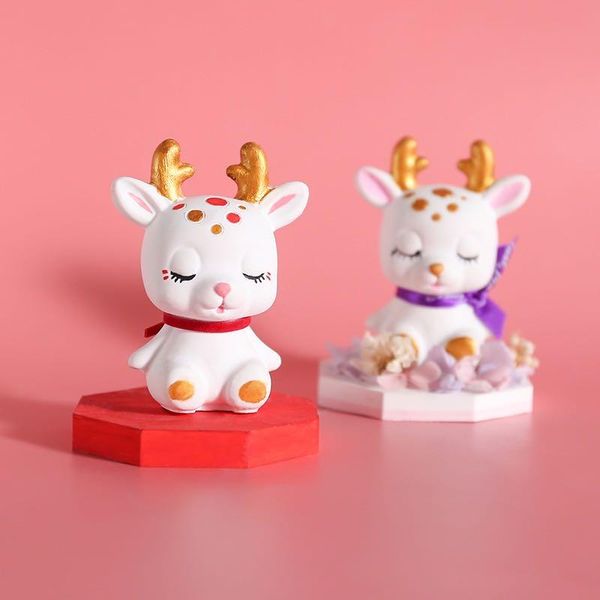 

fawn plaster mold scented candle mold creative manual table setting mold christmas deer car decoration sile wmtbsh