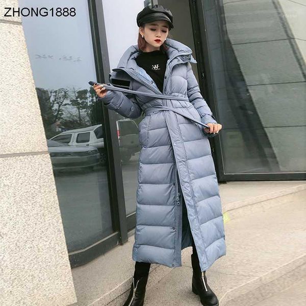 

women's down & parkas european jacket women's long over the knee1, Black
