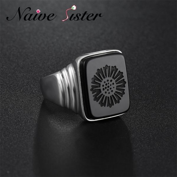 

leonardo dicaprio ring the great gatsby black onyx rings for men love jewelry wholesale 201218, Silver