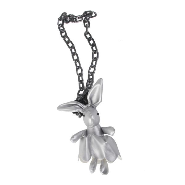 

sweater pendant statement long cute chain necklace rabbit blackgvks