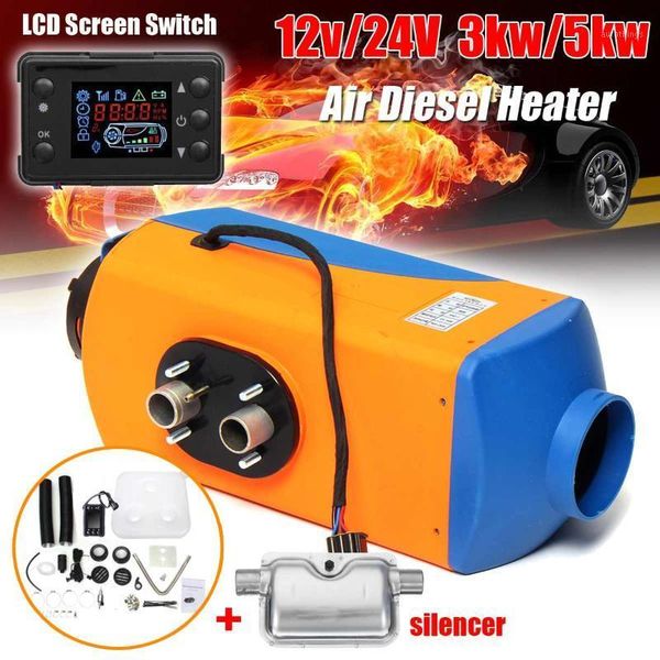 

audew 3kw/5kw 12v/24v car heater lcd screen switch 10l tank diesel air parking heater winter warmer with for rv truck1