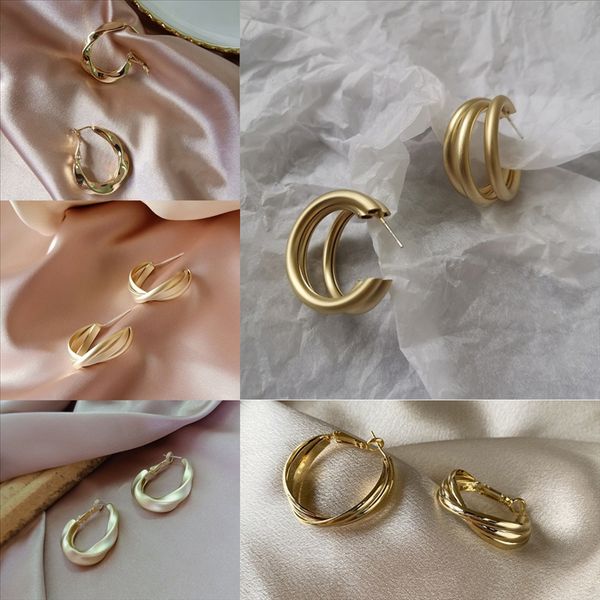 

48lp хэллоуин косплей винтаж новый скелет серьги серьги череп серьги мода рамка серьги ювелирные изделия унисекс серьги панк, Golden