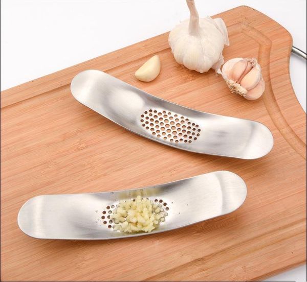 Nuovi utensili per frutta e verdura Design Acciaio inossidabile Pressa per aglio Affettatrice per macinare Tritacarne Metallo Multi Ginger Crusher Chopper Cutter Accessori per la cucina