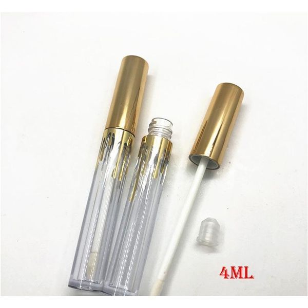 

4ml 2.5ml lipgloss plastic box containers empty gold lipgloss tube eyeliner eyelash container mini lip gloss split jllziz bdebag
