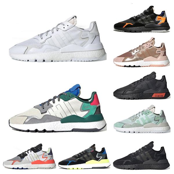 

new nite jogger men women outdoor shoes triple black white green mens trainers sports sneakers size 36-45