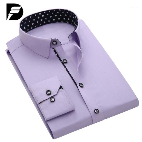 

wholesale- 2017 brand new men shirt male dress shirts men's fashion casual long sleeve business formal shirt camisa social masculina s, White;black