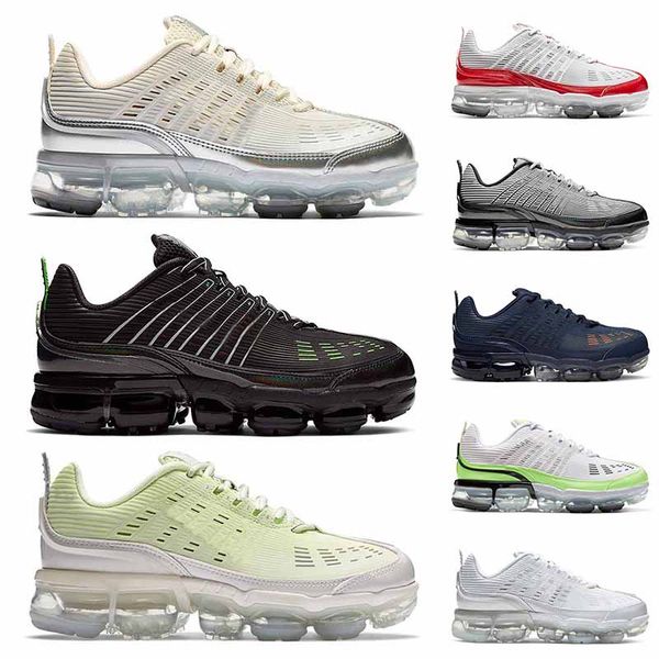 

new mens 360 running shoes womens cushion sports cream colorway black metallic silver outdoor trainers sneakers, White;red