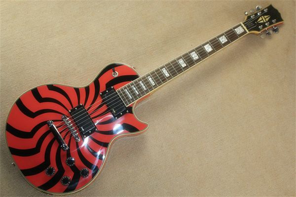 

flyongcustomlp zakk wyide electric guitar windmill orange customizable color