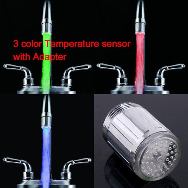 

световой кран сопла цветной распылительной воды водопроводной кран