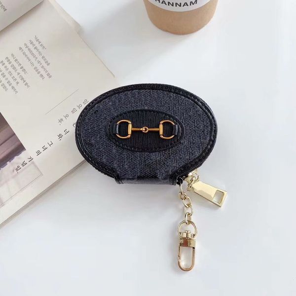 

fashion new airpods case designer retro printing letter pattern with hook for airpods1/2 pro3 bluetooth headset case -2