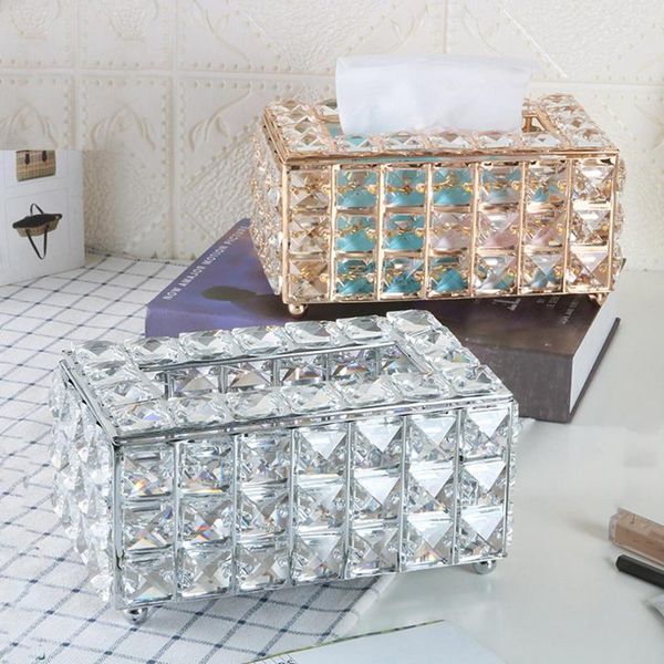 

tissue boxes & napkins 2021 simple coffee table deskrectangular faux crystal storage box holder case decoration container