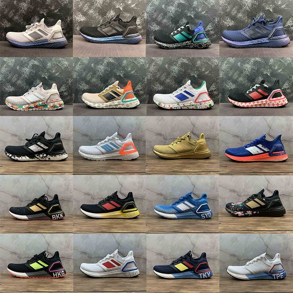 

2021 ultra boost 20 men women running shoes white black oreo ultraboost 4.0 5.0 6.0 trainer sports sneakers size 36-46