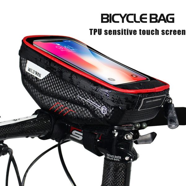 Bolsa de telefone de bicicleta de bicicleta para iPhone 12 Pro Max Samsung S20 Ultra Universal Celular Saco