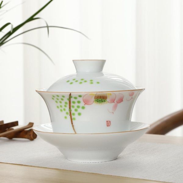 

tangpin ceramic gaiwan teacup handpainted ceramic teapot porcelain cup chinese kung fu tea sets tangpin ceramic wmtqfh