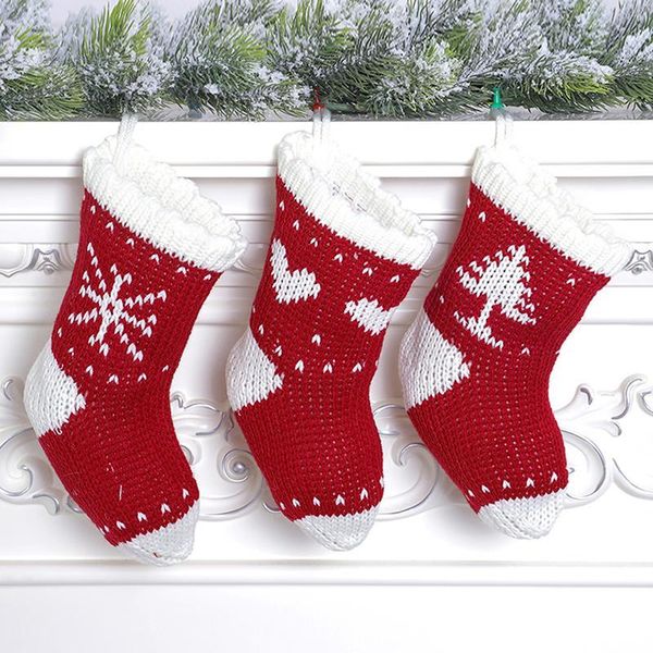

christmas tree snowflake candy love heart stockings gift bag sacks pendant