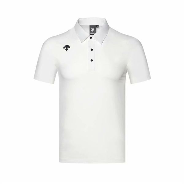 

men's printed short sve t-shirt, golf clothing, outdoor leisure sports polo, sweat absorption, novel, White;black