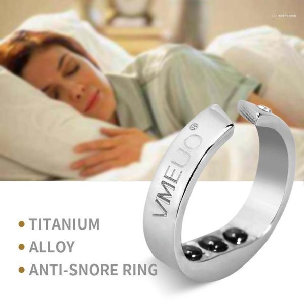 

anti snore ring magnetic therapy acupressure treatment against snoring devsnore ser finger jewelry ring11 cluster rings, Golden;silver