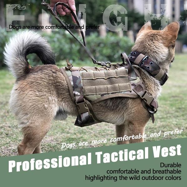 

tactical dog harness german shepherd pet dog vestwith handle nylon bungee leash harness for small large dogs puppy