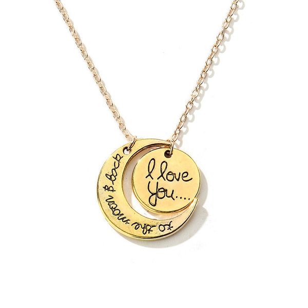 

and the back to i moon love you necklace lobster clasp pendant necklacesi4s3