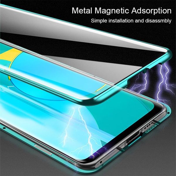 

magnetic case for huawei honor 9a case dual side tempered glass cover bumper for honor 9a 9 a phone case 360 h jllluh