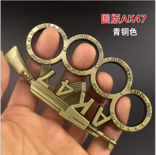 

bullet head iron four-finger tiger car equipment broken window life-saving hammer martial arts fight knuckle brass ring fist buckle
