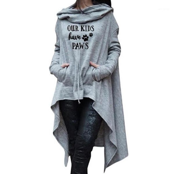 

long irregular letters print hoodies for women kawaii hoodies women corduroy cute casual funny buckle autumn1, Black