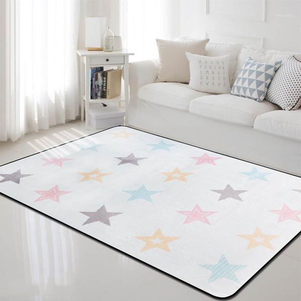 

carpets home decoration rugs nordic stars pattern living room bedroom kids soft plush crawl mats coffee table area carpet1