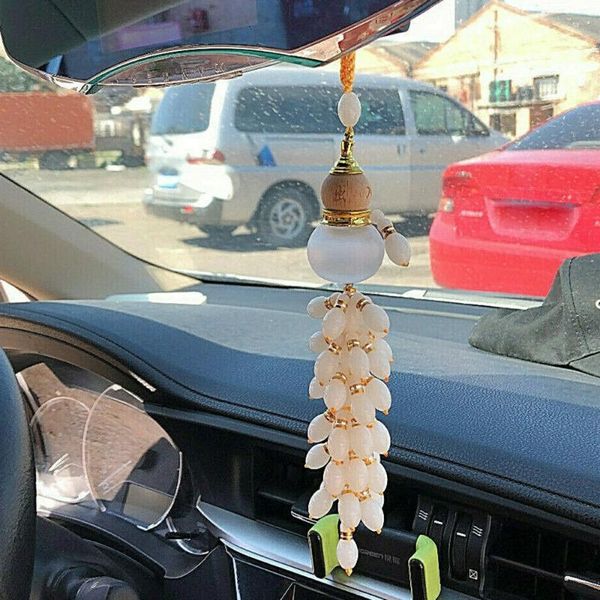 

1 шт. зеркало заднего вида подвеска кристалл тыква автомобиль повезло висит орнамент портативный веревка пряжка