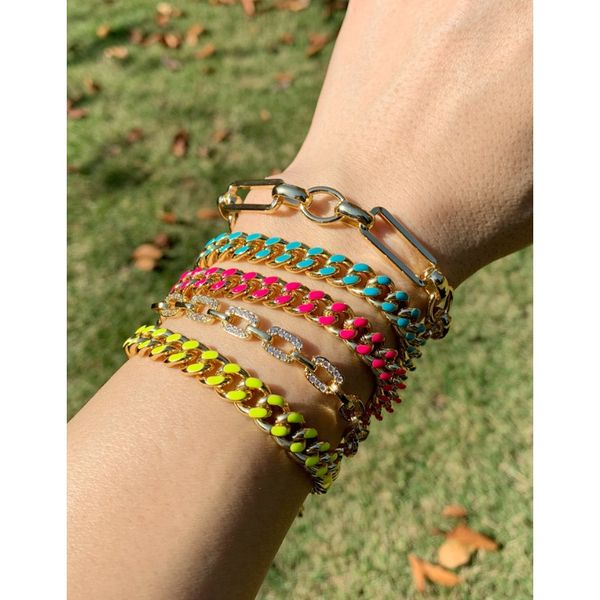 

новые аксессуары insdesigner hip hop colours cuba chain bracte bohemian jewellery brc62 новые аксессуары sqcrtb, Golden;silver