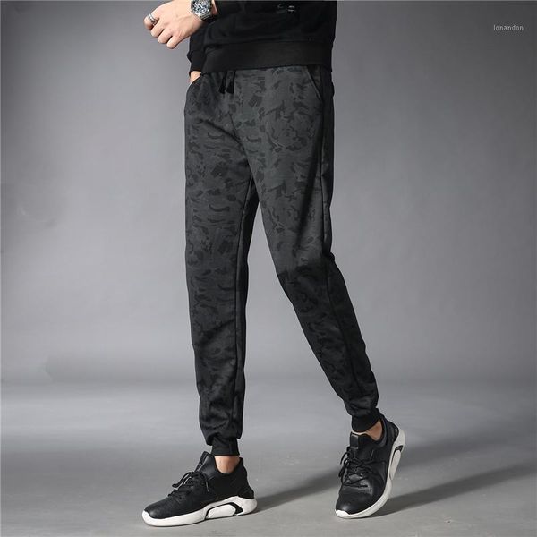 

men's pants early autumn camouflage men's casual leggings harun sports loose trousers1, Black