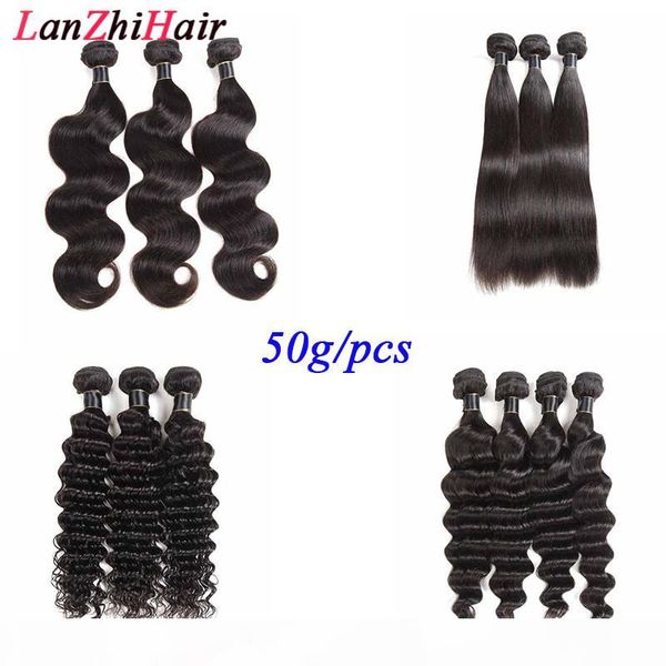 

grade 8a straight virgin mink human hair weave body water wave 4 5 bundles 100% unprocessed natural black peruvian malaysian hair loose deep