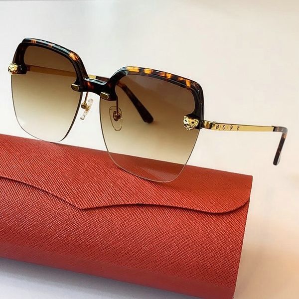 

sunglasses women vintage frame sunglasses men eyewear uv400 square half design brand fashion isace, Slivery;brown