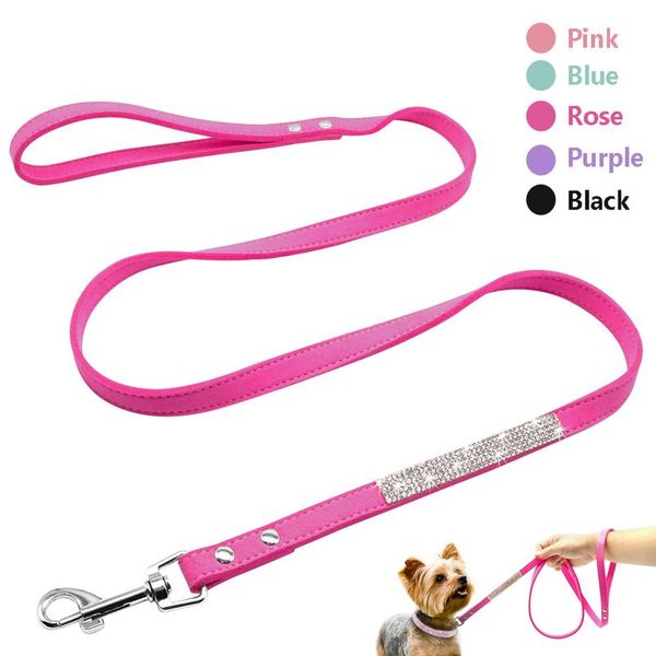 

fashion rhinestone dog leash pet bling shiny cat puppy walking leashes lead for small dogs cats chihuahau yorkshire ted sqcnbb