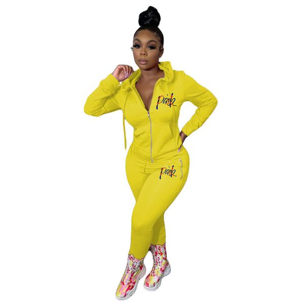 

two pieces of 2020 women's new leisure sports sweater, Gray