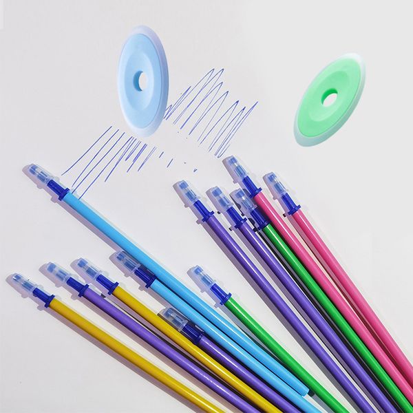 

4/20pcs Erasable Gel Pen Refill Rod Washable Handle 0.5mm Macaron Blue Black Ink Erasable Pen Office School Writing Tools Supply