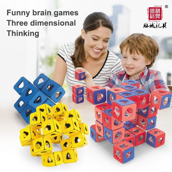 

kid fun 3d thinking cube combination 3d magic cube kids logical thinking training toys gift
