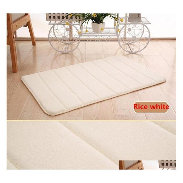 

40*60cm bath mat bathroom carpet water absorption rug shaggy memory foam bathroom mat set kitchen door floor ta sqcrzo ppshop01