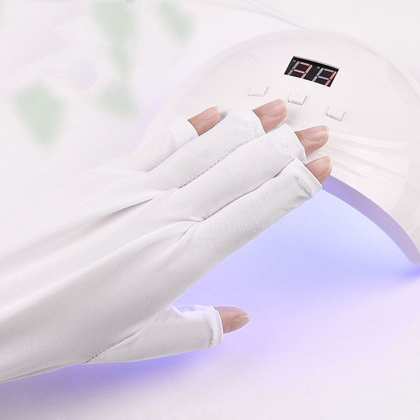 

1 pair uv protection glove anti uv radiation protection gloves protecter for nail art gel uv led lamp nail dryer manicure salon