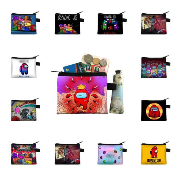 

luxurys дизайнеры сумки кошельки игра среди нас кошельки кошельки кошельки карт кошельки женщин дети милый мультфильм аниме монеты кошелек б, White