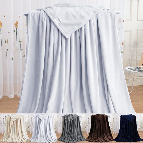 

blankets soft warm coral fleece blanket winter sheet bedspread sofa throw light thin mechanical wash flannel