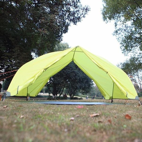 

2-3 people outdoor camping barraca beach hiking travel folding tente large space double layer gazebos sun shelter awning tenda